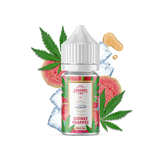 E-LIQUIDE CBD GOYAVE FRAPPEE - 30ml - GREENEO X Petit Nuage