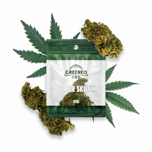 SUPER SKUNK FLEUR 11% CBD - 2g - Greeneo