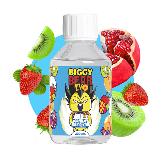 E-liquide Grenade Fraise Kiwi - 200ml - Biggy Bear Evo