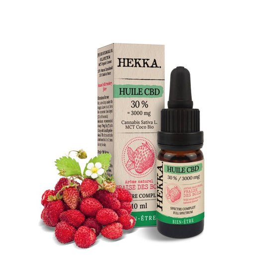 Huile CBD Fraise des Bois - 30% - Hekka