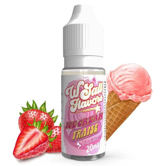 E-liquide Ice Cream Fraise - 10ml - WSalt Flavors
