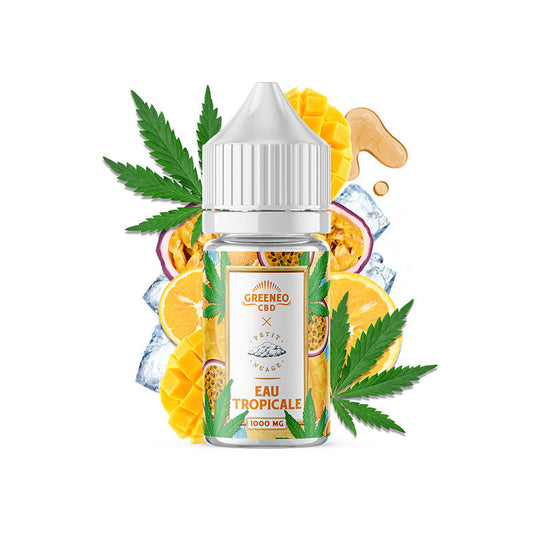 E-LIQUIDE CBD EAU TROPICALE - 30ml - GREENEO X Petit Nuage