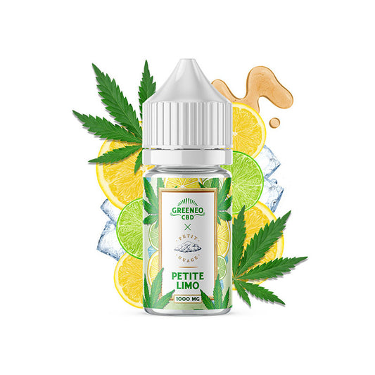 E-LIQUIDE CBD LA PETITE LIMO - 30ml - GREENEO X Petit Nuage