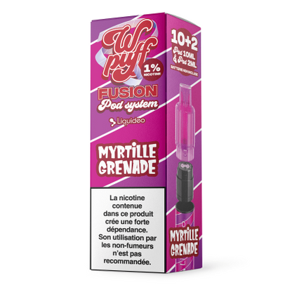 Pod Myrtille Grenade - 15K - Wpuff Fusion Pod Liquideo