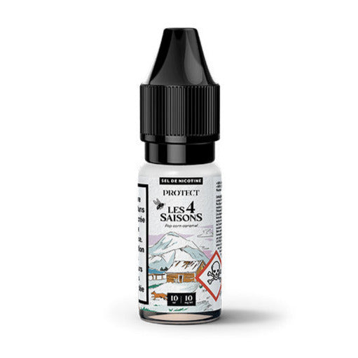 E-liquide Salt Pop Corn Caramel - 10ml - Les 4 Saisons - Hiver