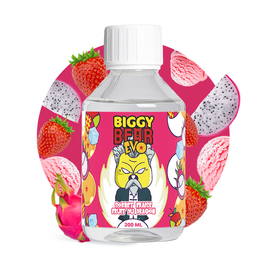 E-liquide  Sorbet Fraise Fruit du Dragon - 200ml - Biggy Bear Evo
